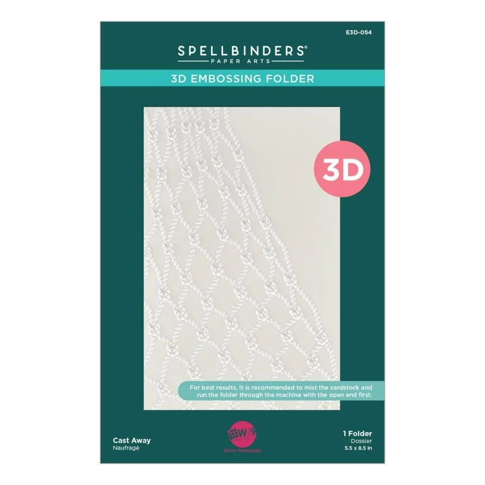 Spellbinders 3D Embossing Folder Cast Away