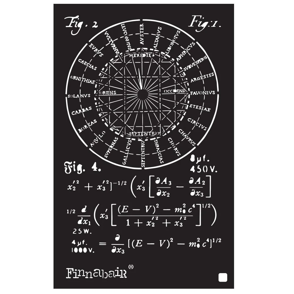 Finnabair 6" x 9" Stencil Rocket Science
