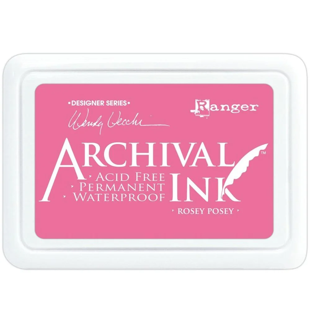 Ranger Ink Archival Ink Pad Rosey Posey