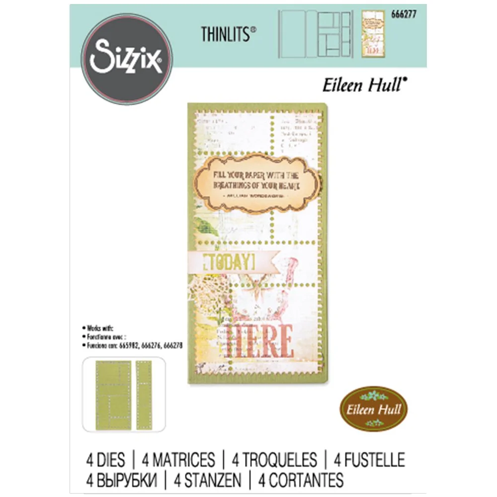 Sizzix Thinlits Dies By Eileen Hull Mini Slimline & Tickets