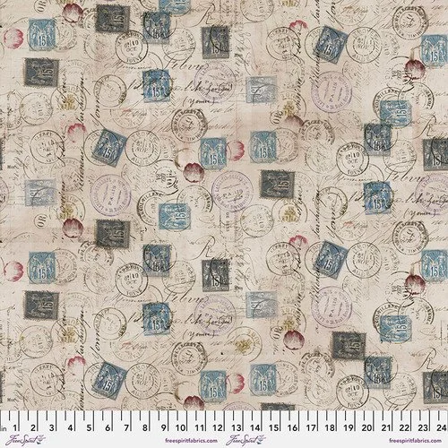 Tim Holtz Eclectic Elements Fabric Foundations Correspondance