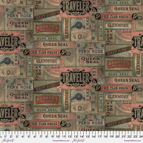 Tim Holtz Eclectic Elements Fabric Embark Cigarbox