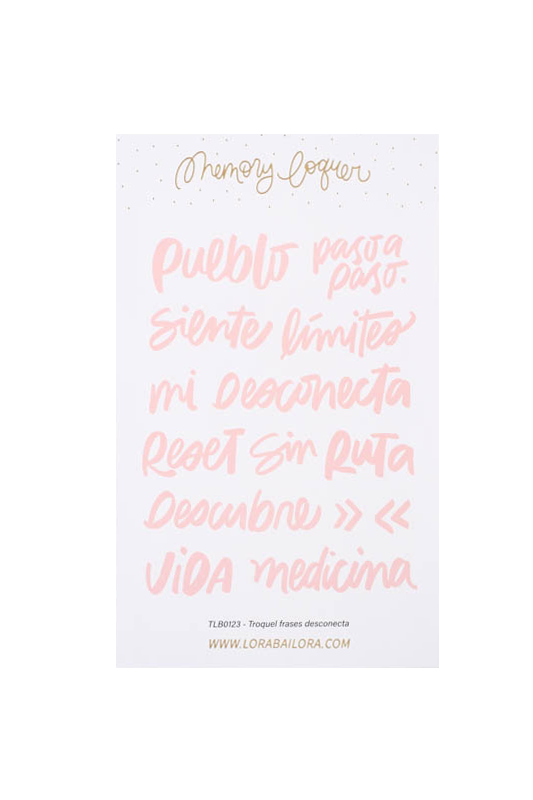 Lora Bailora Perseidas Metal Die Words Disconnect