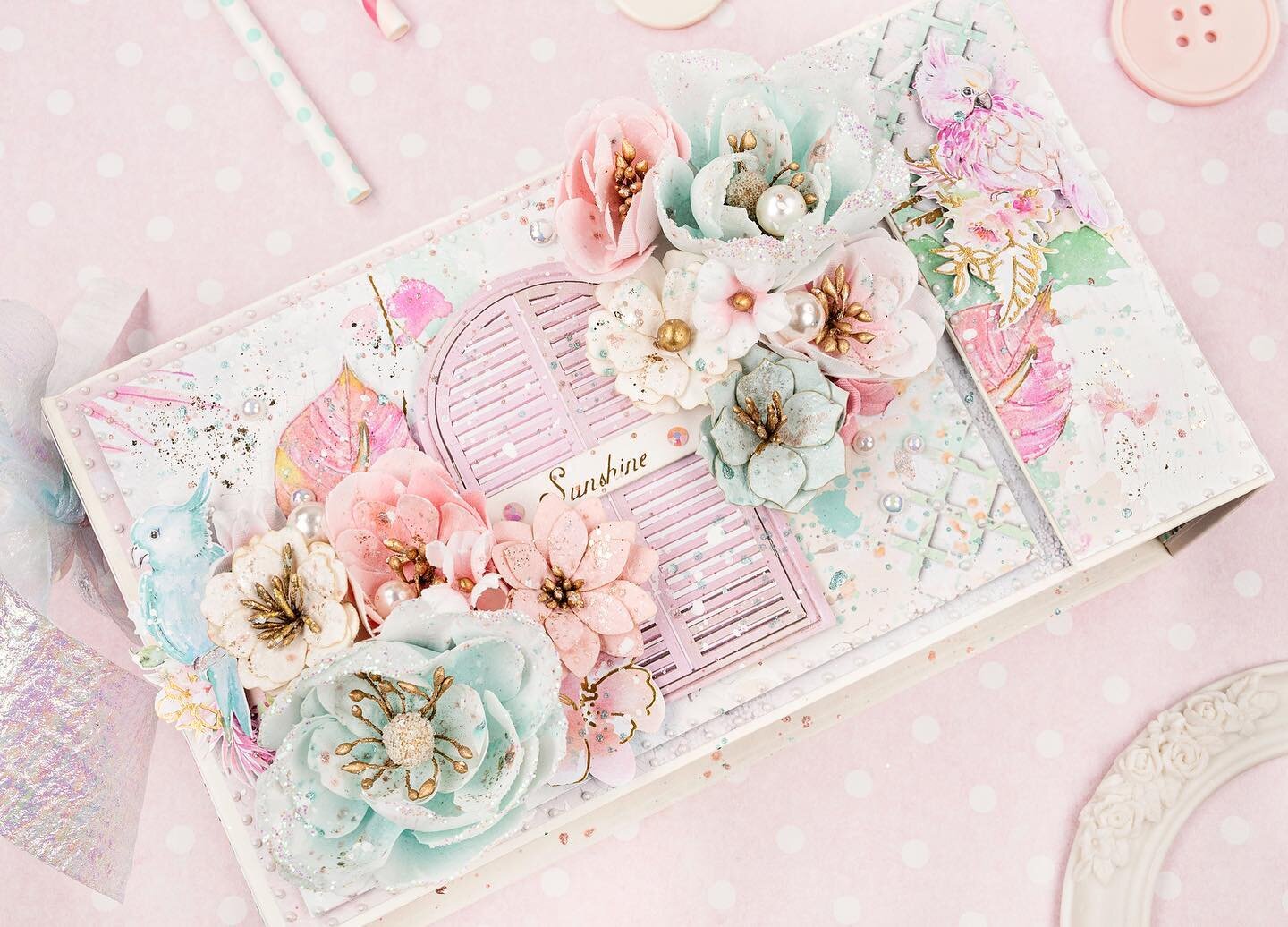 ✨june is here✨ can you believe that we are half way through the year! it&rsquo;s the first of the month and what a better way to get our inspiration started than with a new album 💗 this month we are featuring the stunning prima postcards from paradi