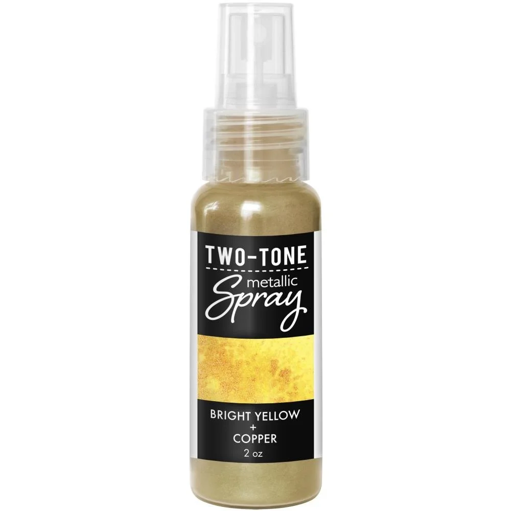 Hero Arts Two-Tone Metallic Spray 2oz Bright Yellow + Copper