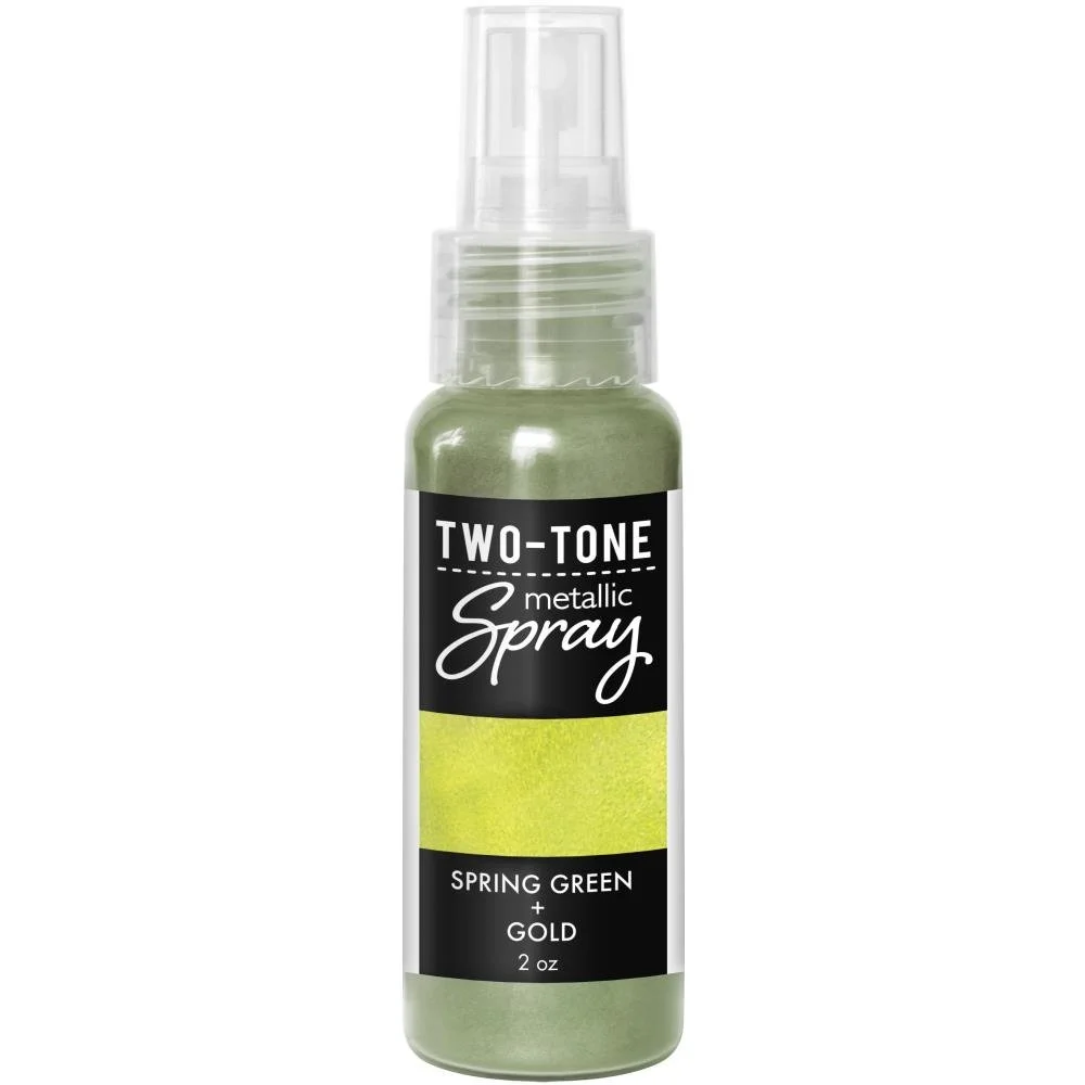 Hero Arts Two-Tone Metallic Spray 2oz Spring Green + Gold