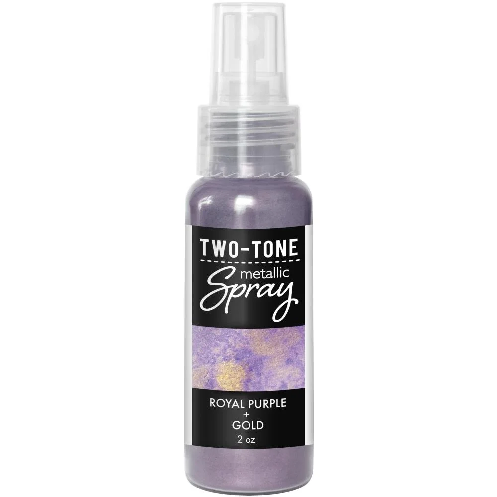 Hero Arts Two-Tone Metallic Spray 2oz Royal Purple + Gold