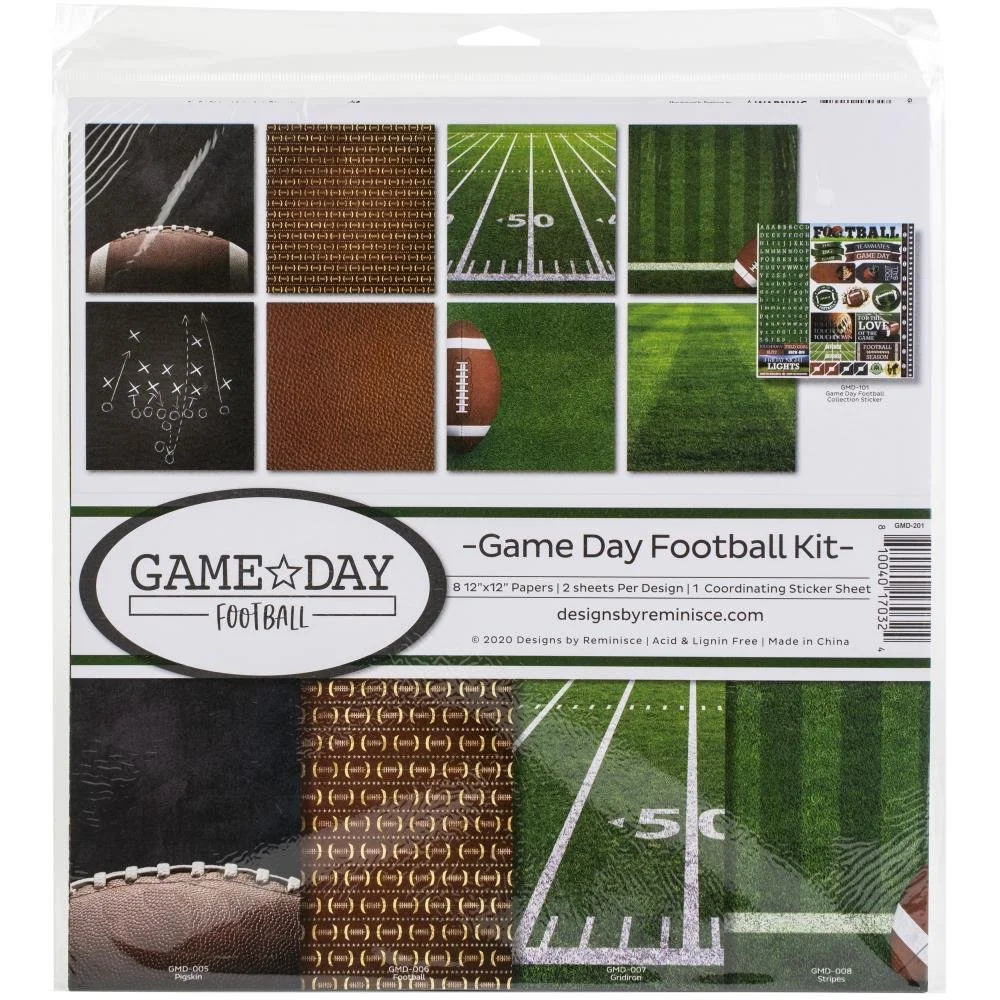Reminisce 12" x 12" Collection Kit Game Day Football
