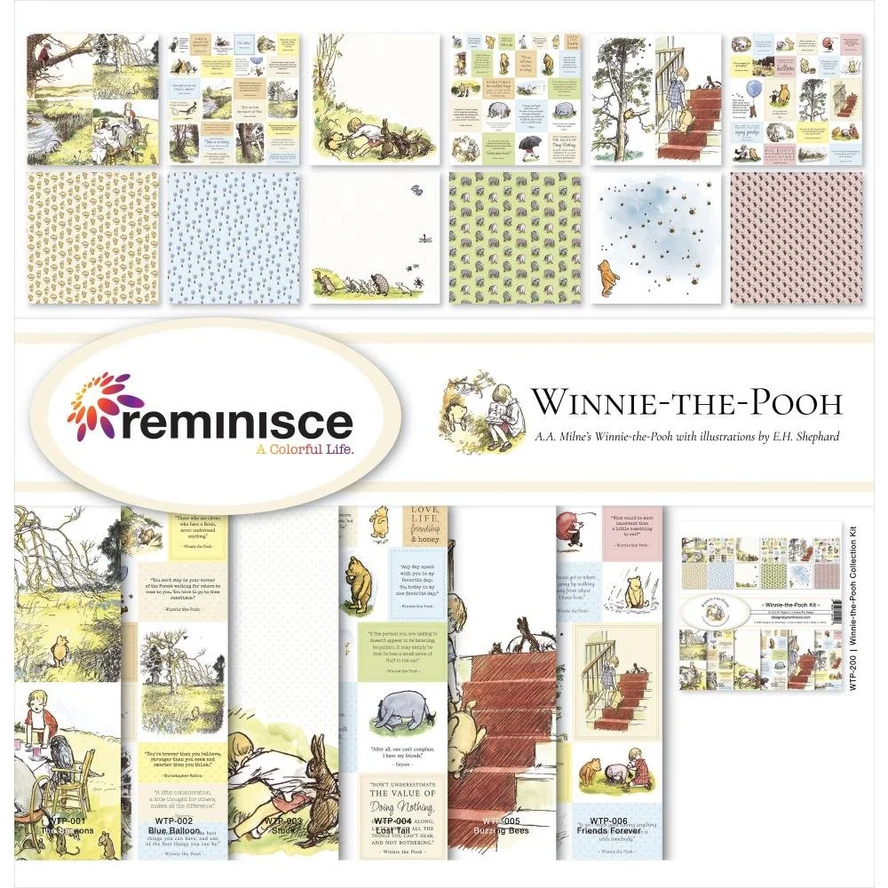 Reminisce 12" x 12" Collection Kit Winnie The Pooh