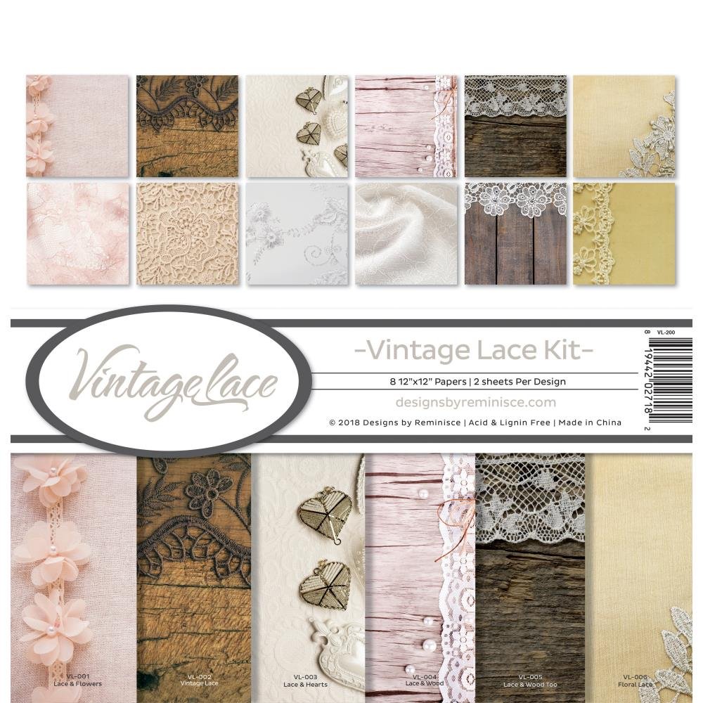Reminisce 12" x 12" Collection Kit Vintage Lace