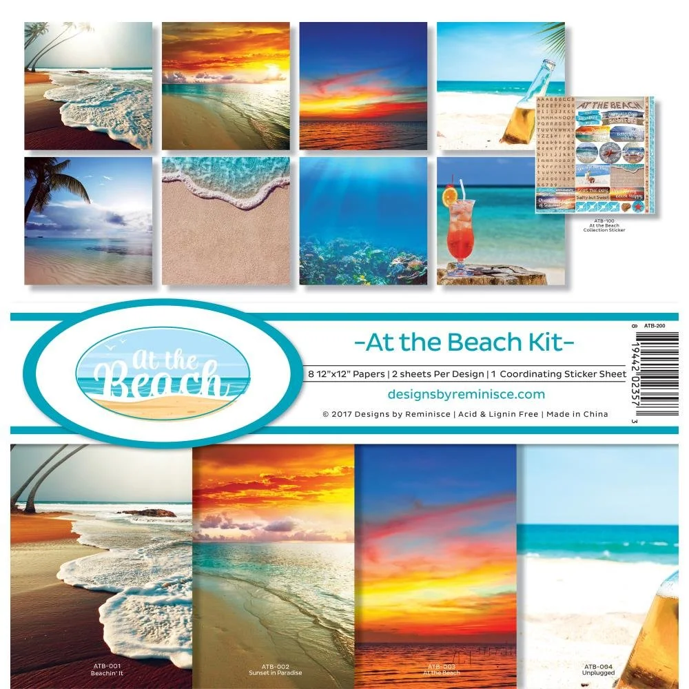 Reminisce 12" x 12" Collection Kit At The Beach