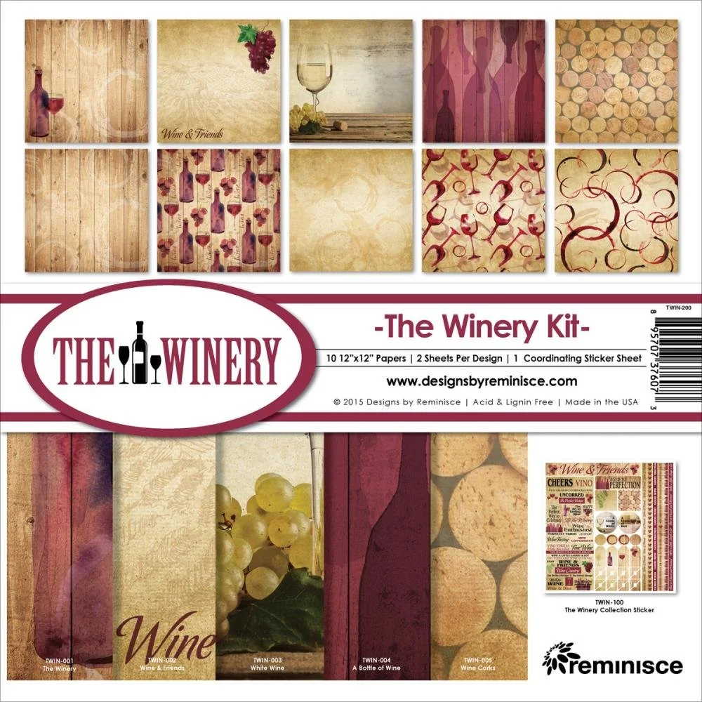 Reminisce 12" x 12" Collection Kit The Winery