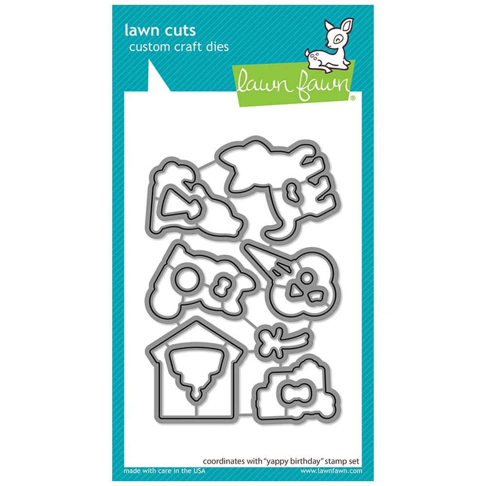 Lawn Fawn Metal Dies Yappy Birthday