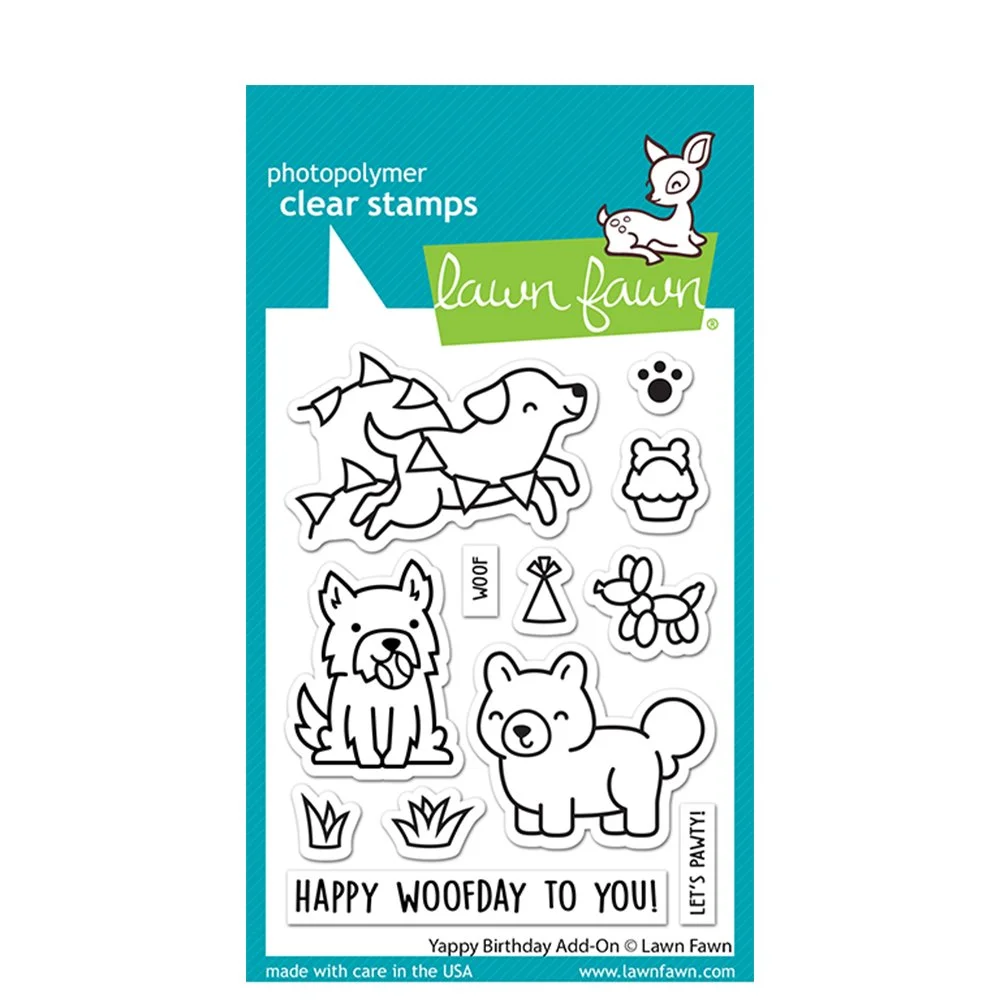 Lawn Fawn Clear Stamps Yappy Birthday Add-On