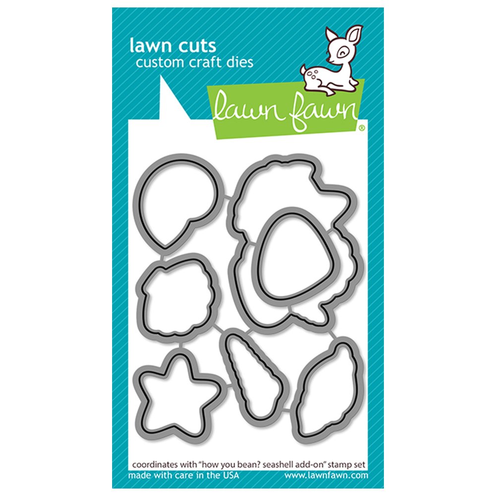 Lawn Fawn Metal Dies How You Bean? Seashell Add-On