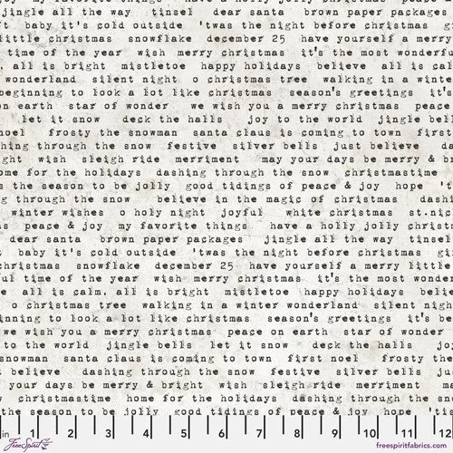 Tim Holtz Eclectic Elements Wonderland Tidings Type White