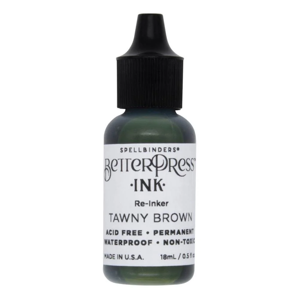 Spellbinders BetterPress Ink Reinker Tawny Brown