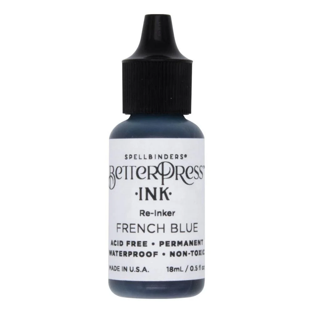Spellbinders BetterPress Ink Reinker French Blue