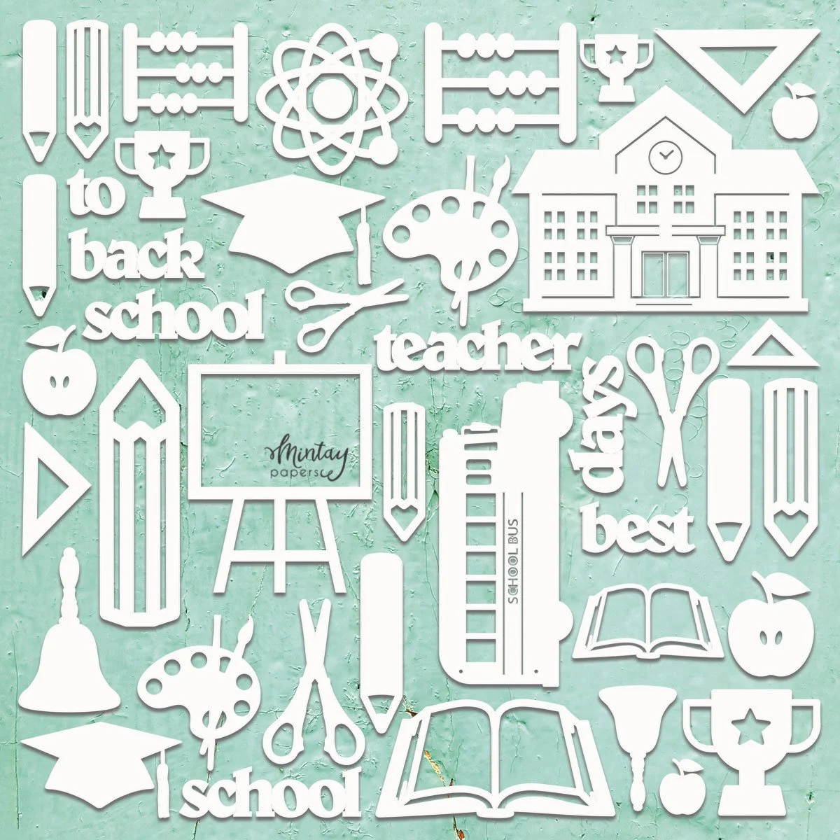 Mintay 12" x 12" Chippies School