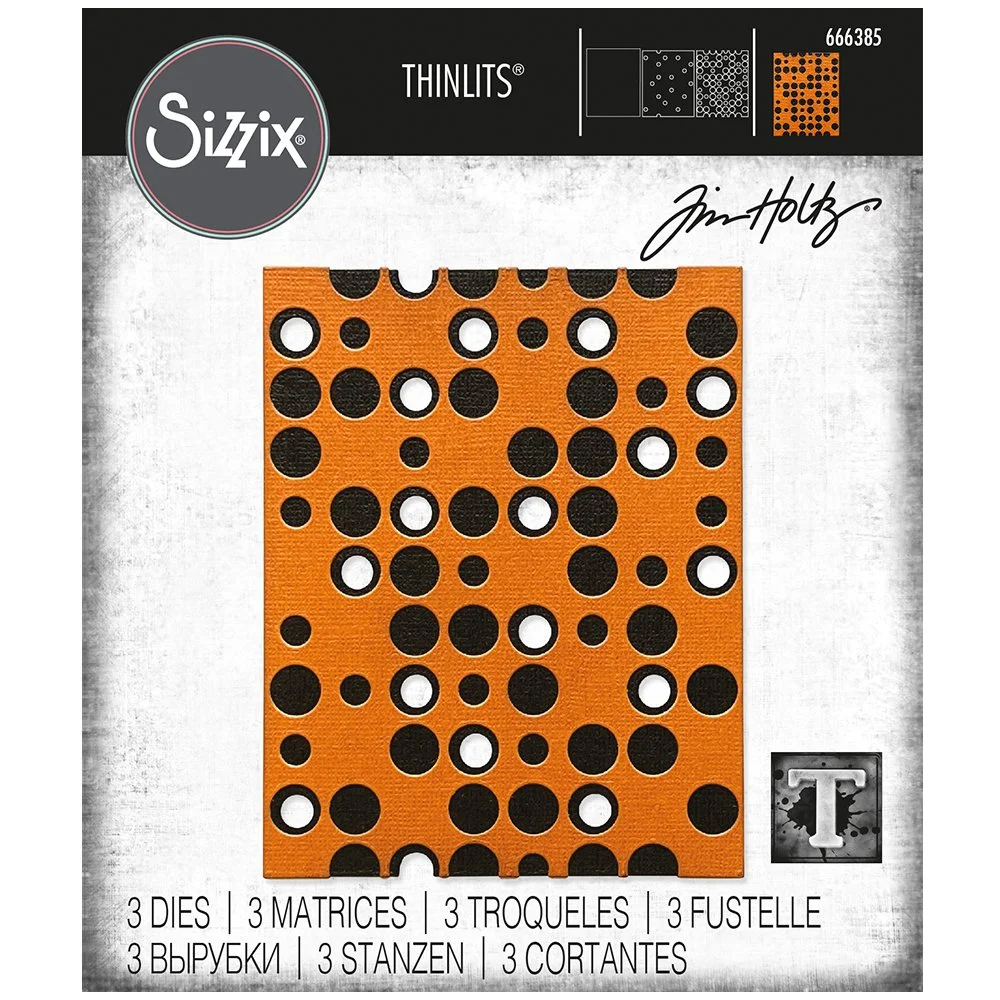 Sizzix® Thinlits® Die Set 3PK - Layered Dots by Tim Holtz®