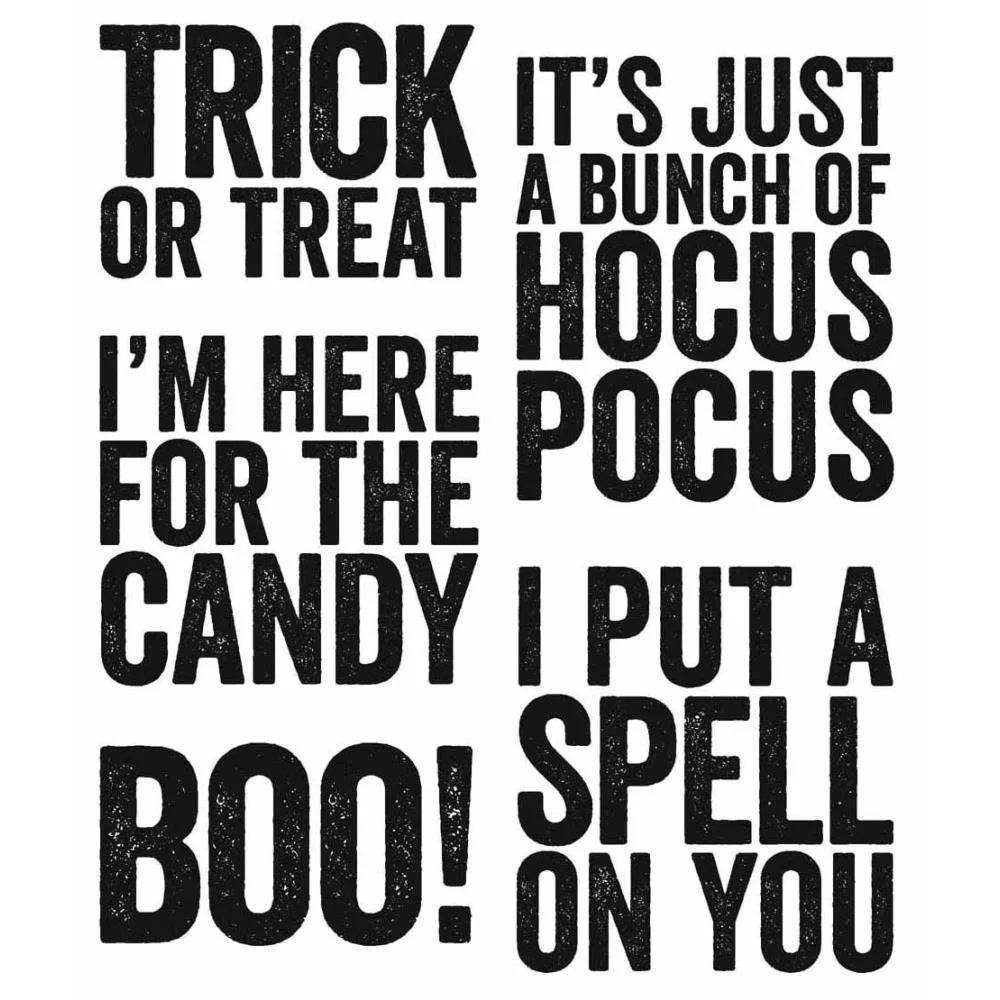 Tim Holtz Cling Stamps Bold Frights