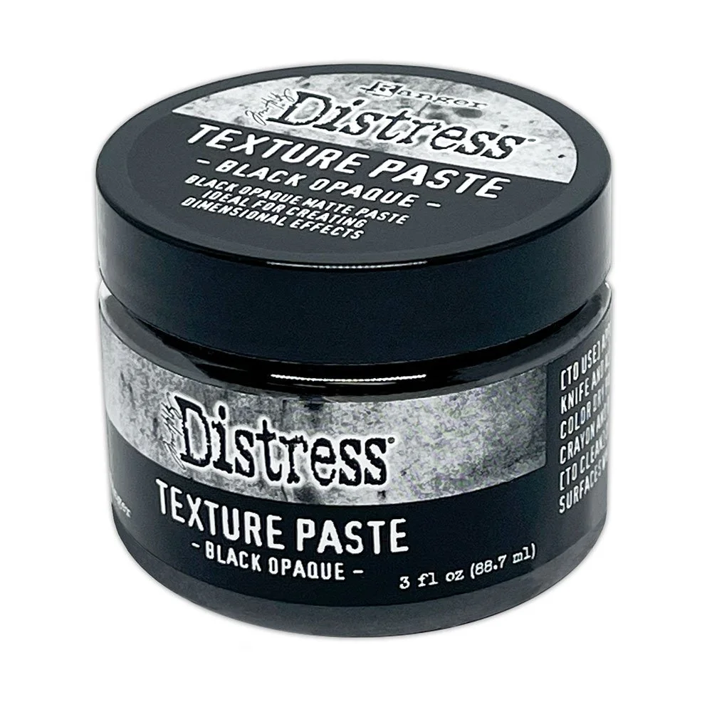 Tim Holtz Halloween Distress Texture Paste Black Opaque