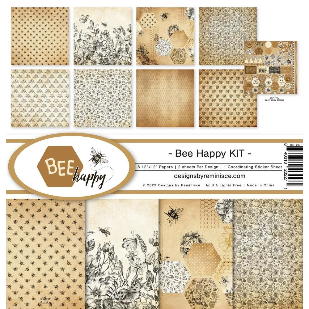 Reminisce 12" x 12" Collection Kit Bee Happy