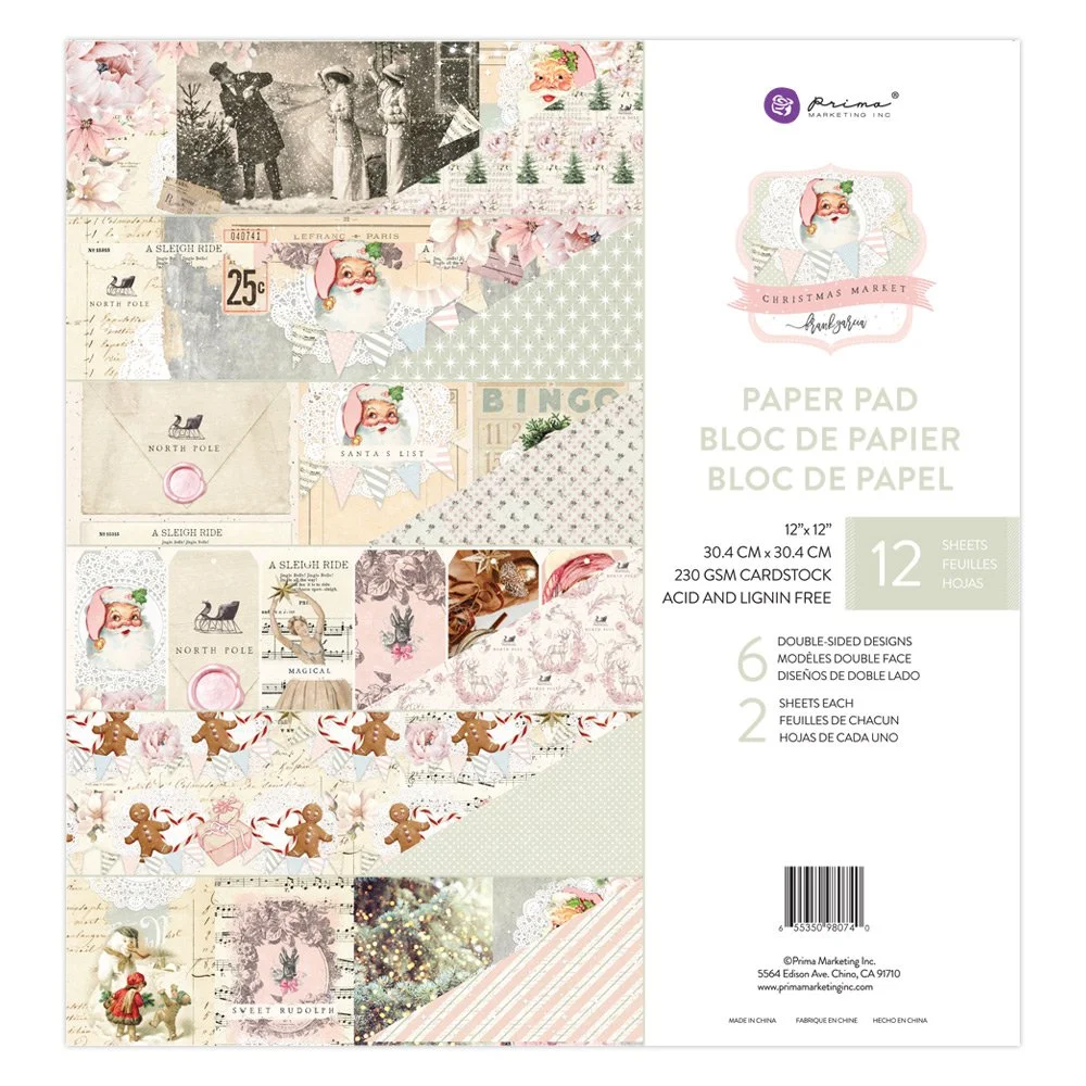 Prima Christmas Market by Frank Garcia® 12" x 12" Paper Pad