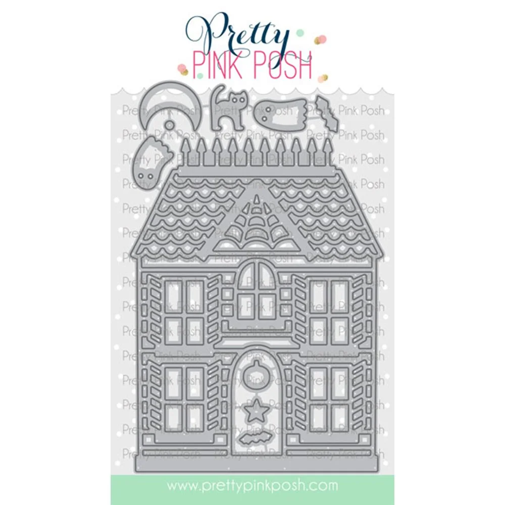 Pretty Pink Posh Halloween House Die