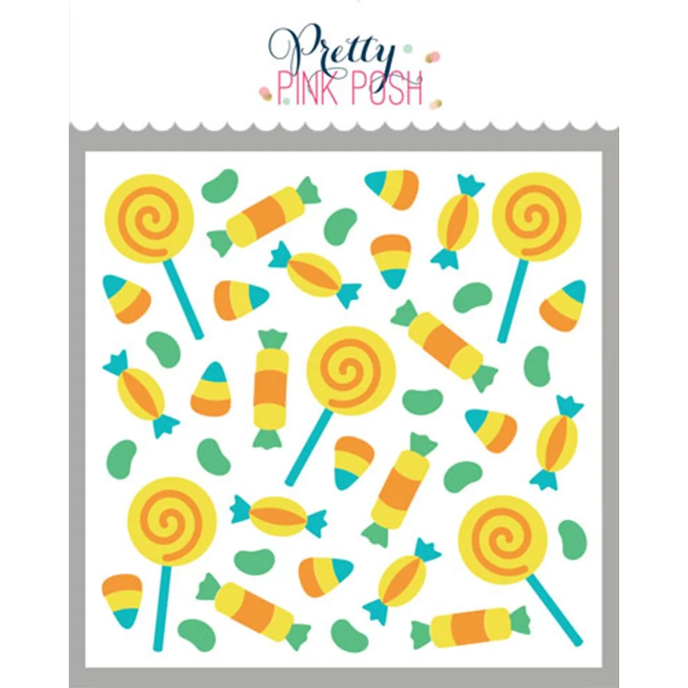 Pretty Pink Posh Layered Candy Treats Stencils