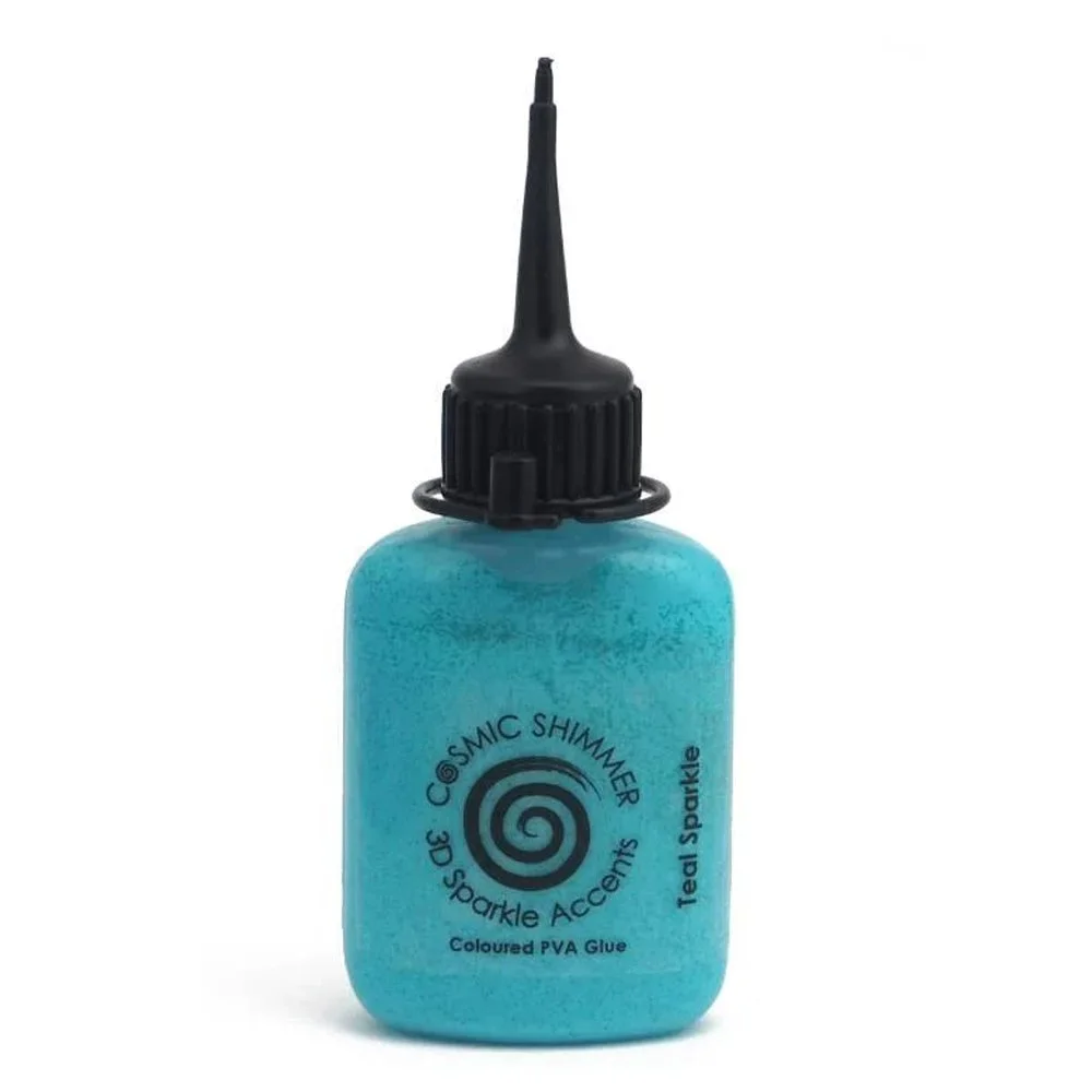 Cosmic Shimmer 3D Accents Teal Sparkle