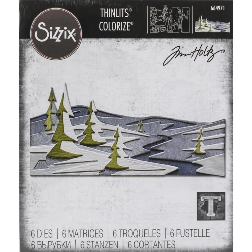 Tim Holtz Sizzix Thinlits Colorize Snowscape