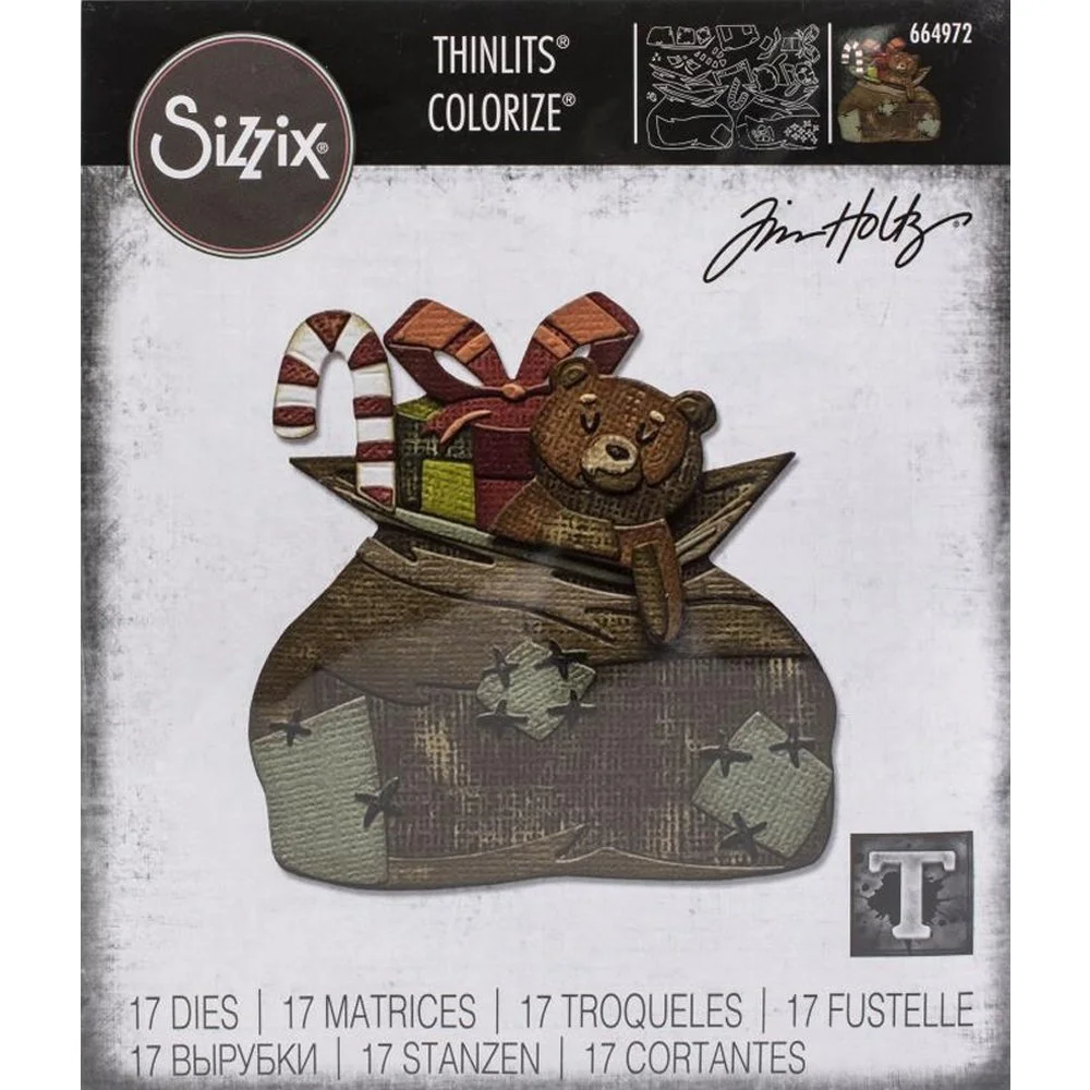 Tim Holtz Sizzix Thinlits Colorize Toyland