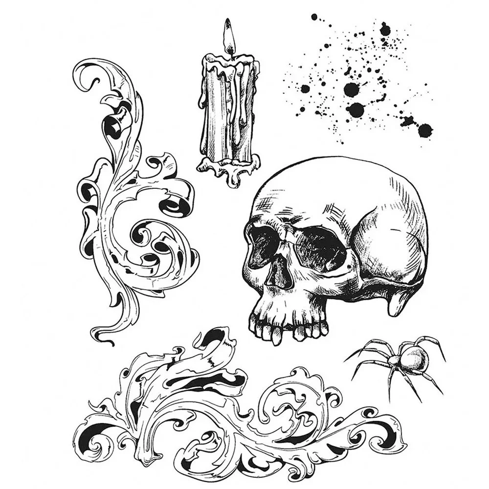 Tim Holtz Cling Rubber Stamps Foreboding