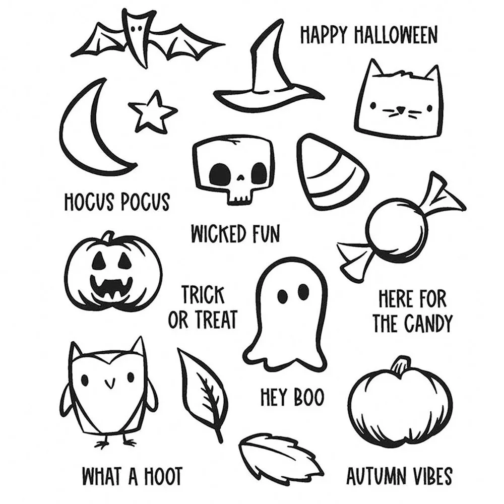 Tim Holtz Cling Rubber Stamps Tiny Frights