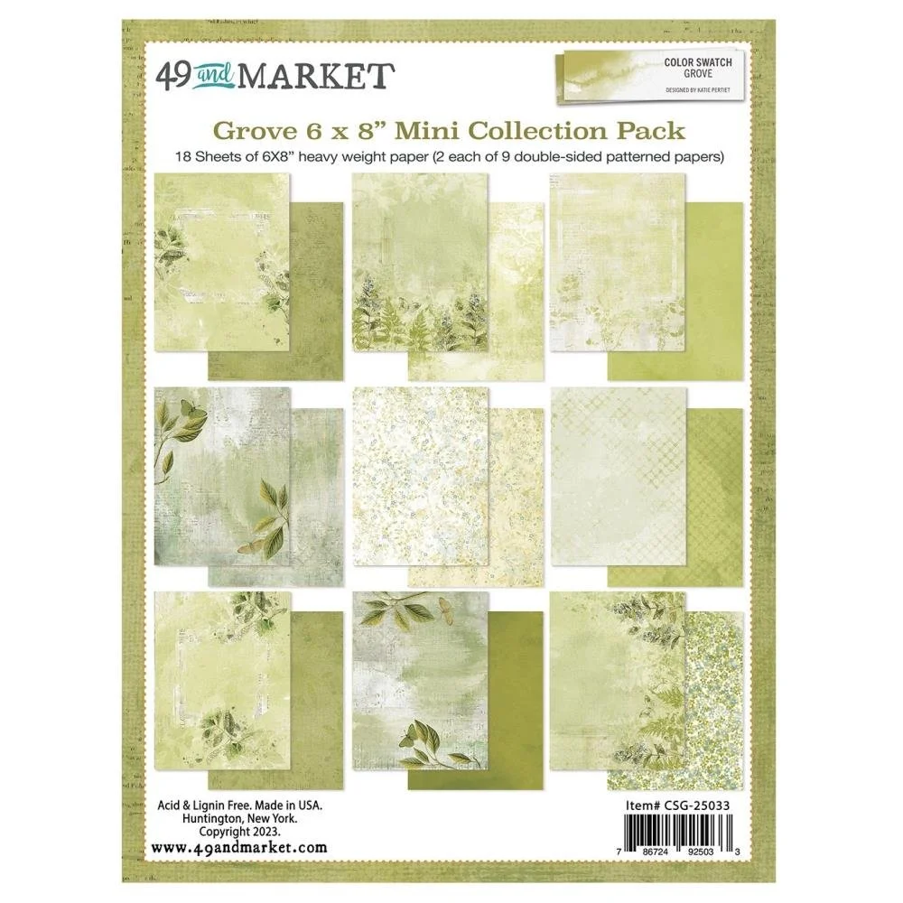 49 & Market Color Swatch Grove 6" x 8" Collection Pack