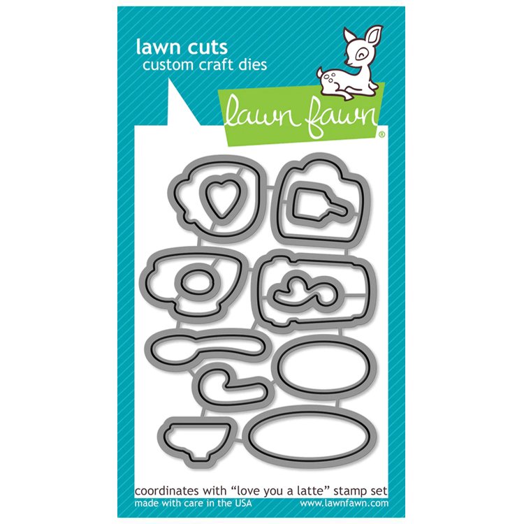 Lawn Fawn Lawn Cuts Love You A Latte