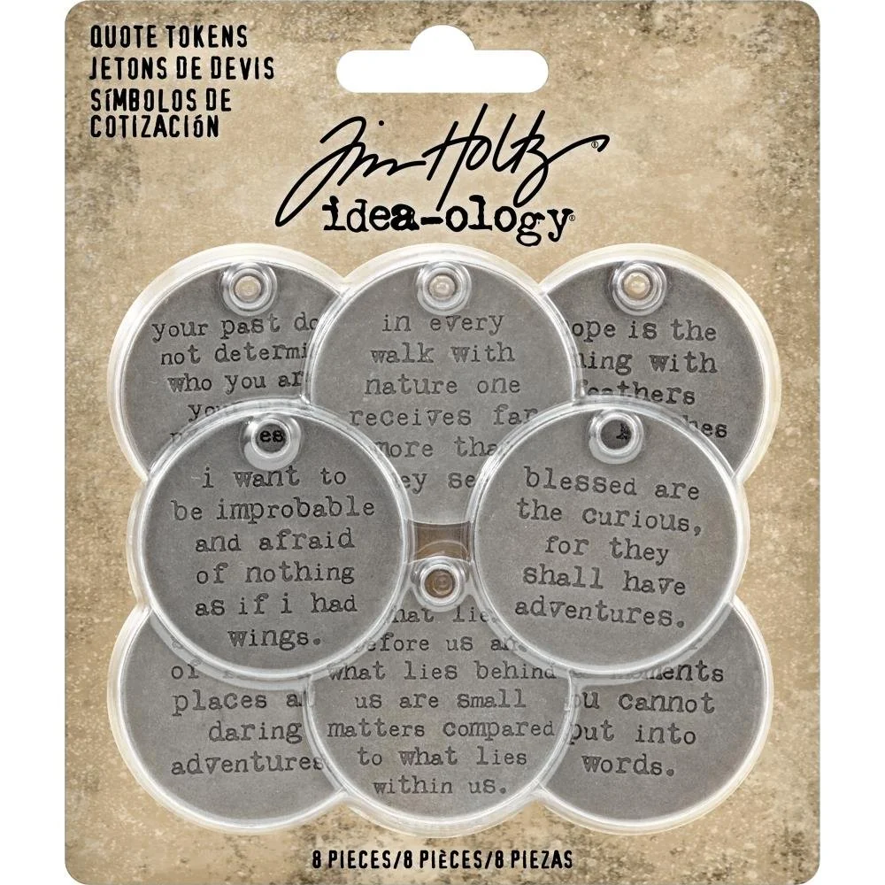 Tim Holtz Idea-ology Quote Tokens