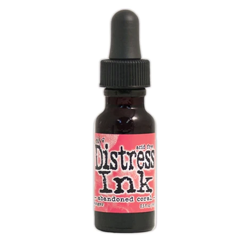Tim Holtz Distress Ink Pad Re-Inker Abandoned Coral