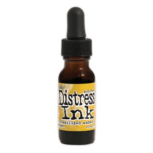 Tim Holtz Distress Ink Pad Re-Inker Fossilized Amber