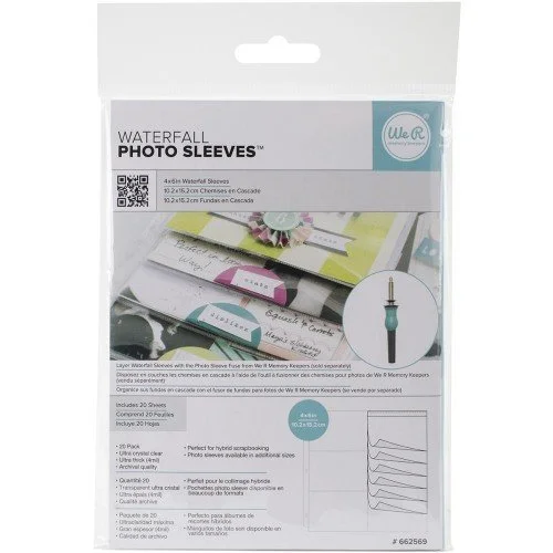 We R Fuse Photo Sleeve Waterfall Sleeves 2" x 2"