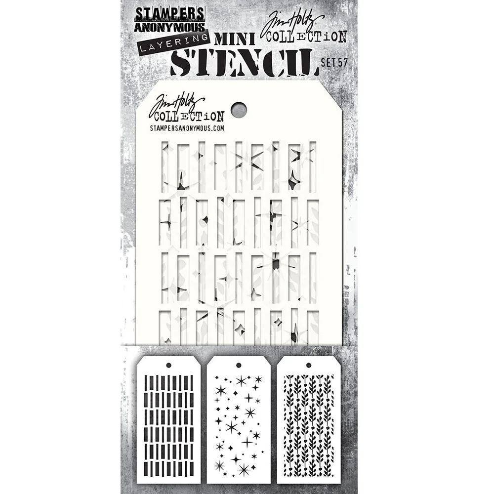 Tim Holtz Layering Stencils Mini Set 57