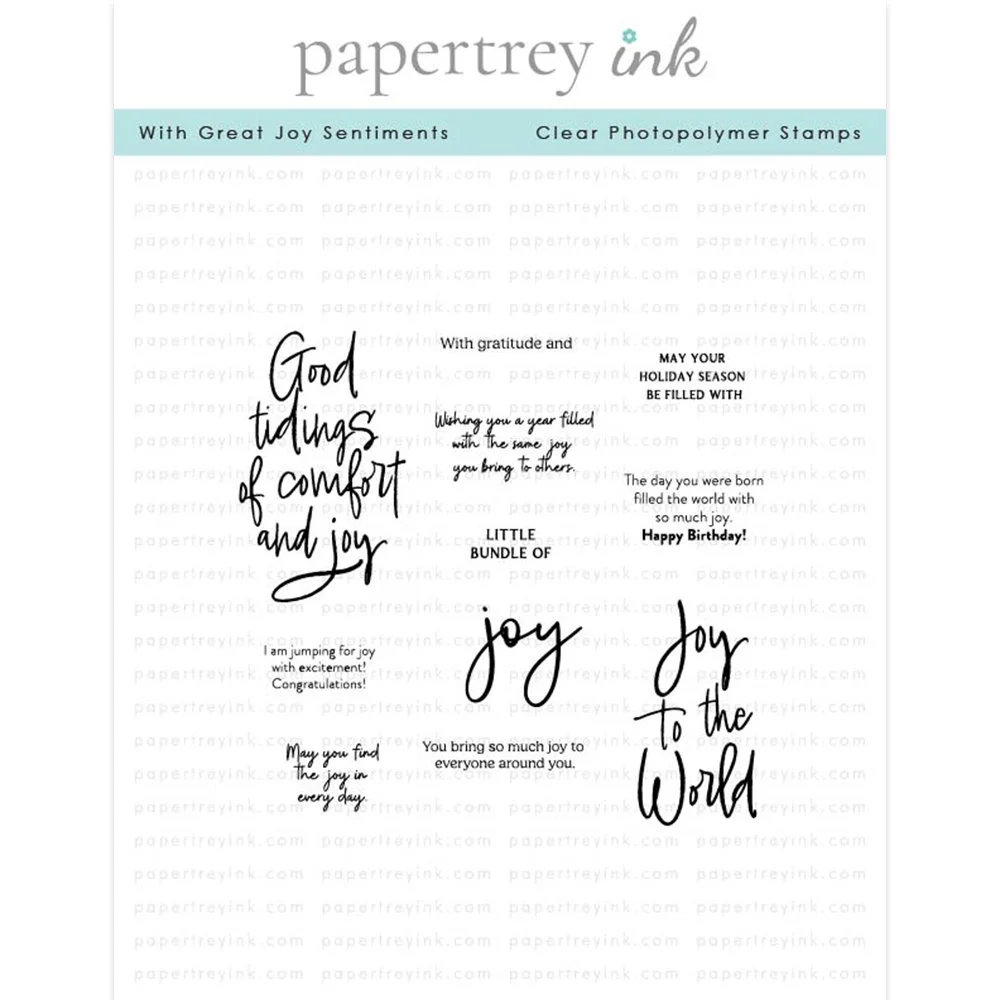 Papertrey Ink With Great Joy Stamp Set
