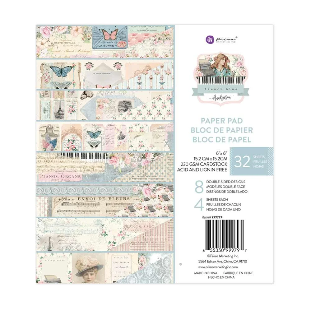 Prima French Blue by Frank Garcia® 6" x 6" Paper Pad