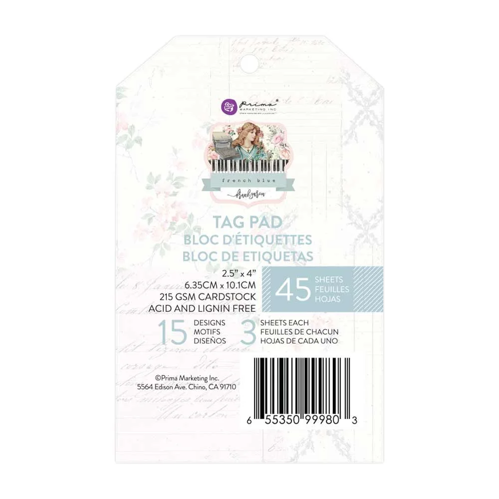 Prima French Blue by Frank Garcia® Tag Pad
