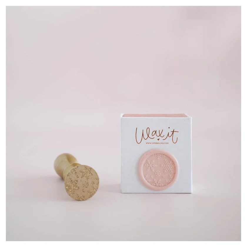 Lora Bailora Wax It Holiday Seal Stamp Snowflakes