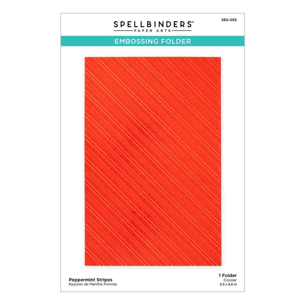 Spellbinders Peppermint Stripes Embossing Folder