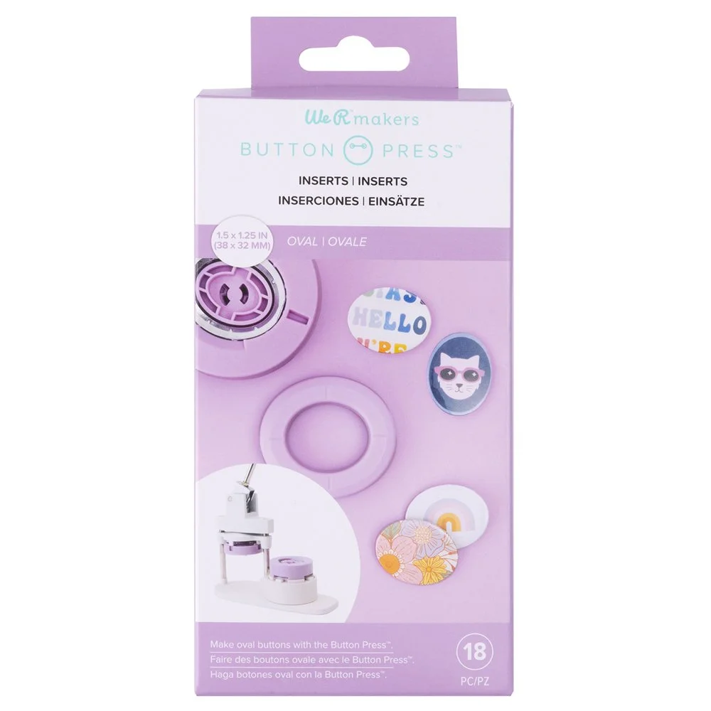 We R Memory Keepers Button Press Oval Insert