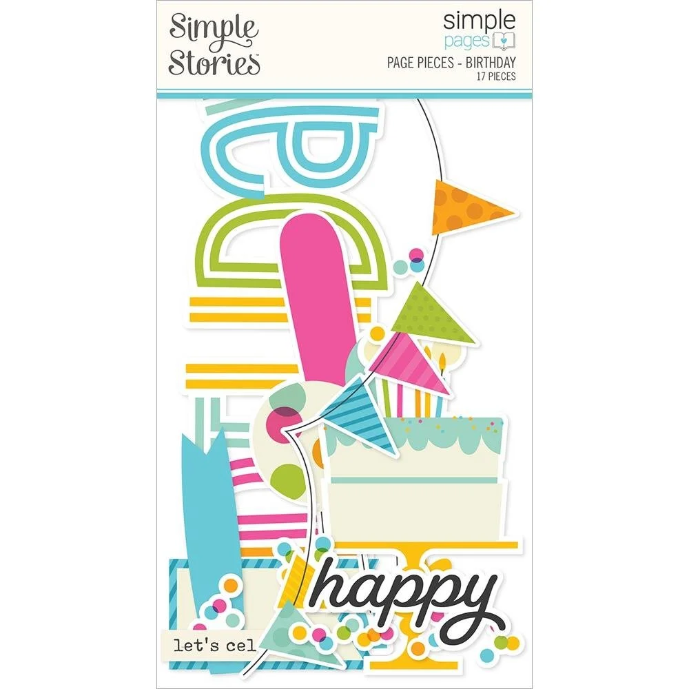 Simple Stories Happy Birthday Page Pieces