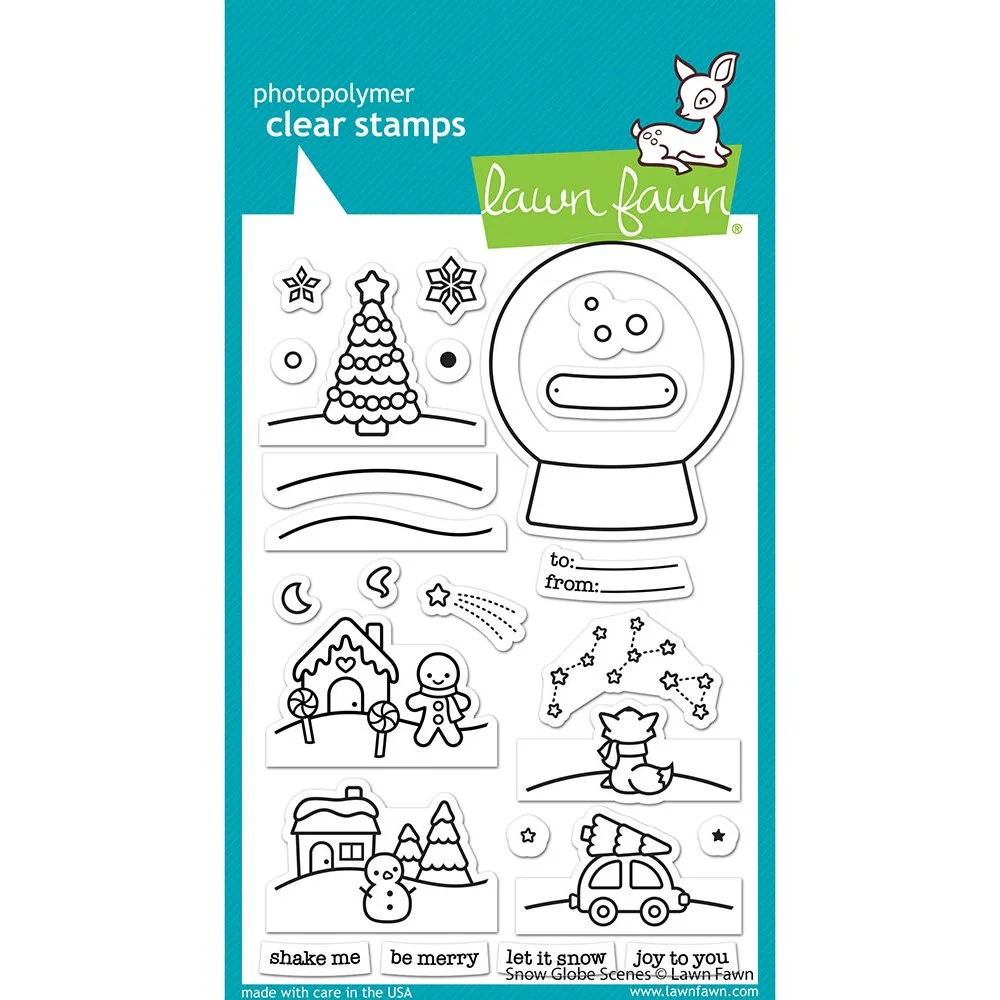 Lawn Fawn Snow Globe Scenes Stamp Set